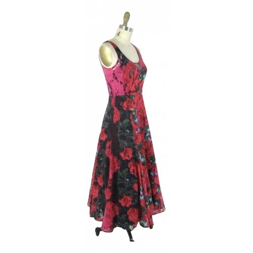 Pre-owned Tracy Reese Lace Maxi Dress In Red