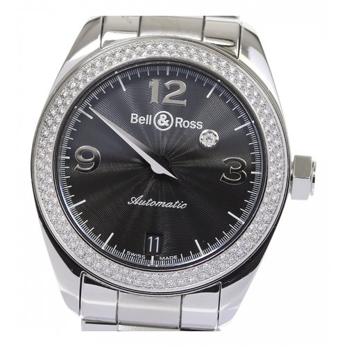 Pre-owned Bell & Ross Mystery Diamond Watch In Black