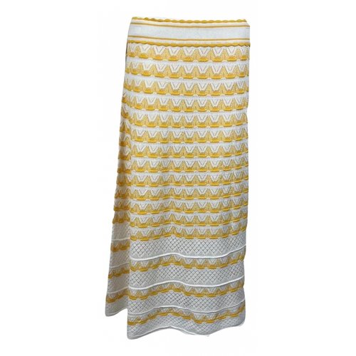 Pre-owned Kate Spade Mid-length Skirt In Yellow