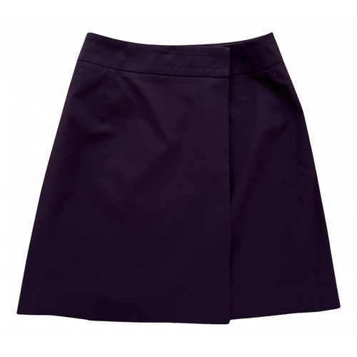 Pre-owned D&g Mini Skirt In Purple