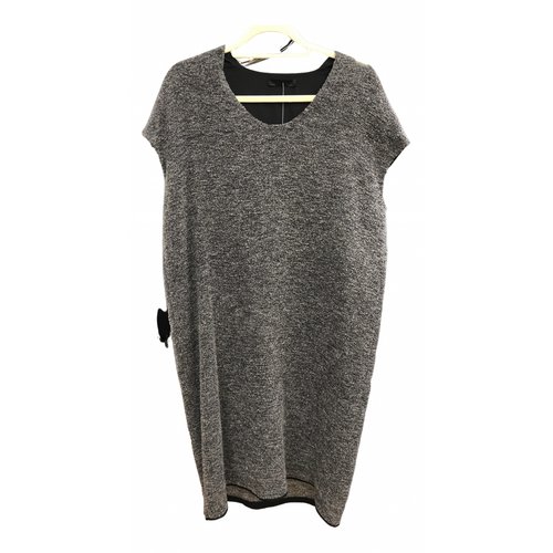 Pre-owned The Row Wool Mid-length Dress In Grey