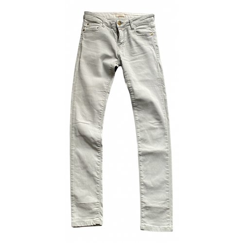 Pre-owned Ba&sh Slim Jeans In White