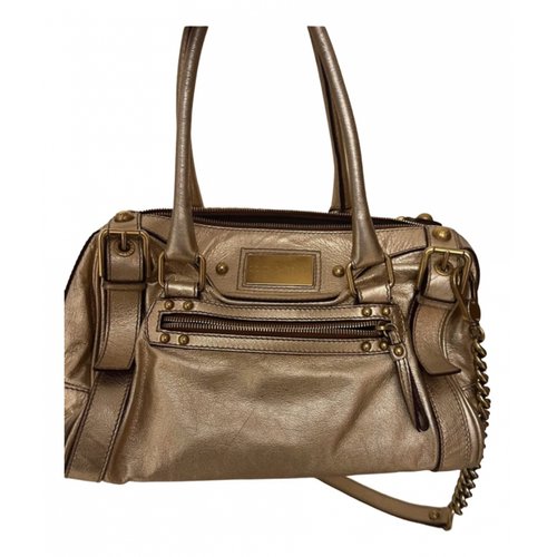 Pre-owned Dolce & Gabbana Leather Handbag In Metallic