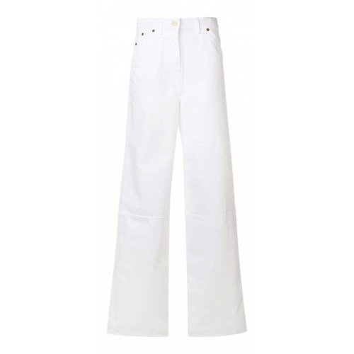 Pre-owned Jacquemus La Riviera Straight Jeans In White