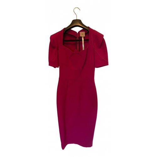 Pre-owned Roland Mouret Wool Mid-length Dress In Pink