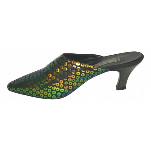 Pre-owned Casadei Glitter Sandals In Multicolour