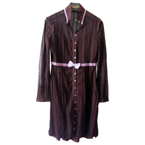 Pre-owned American Retro Mid-length Dress In Brown