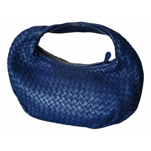 Pre-owned Bottega Veneta Jodie Leather Handbag In Blue