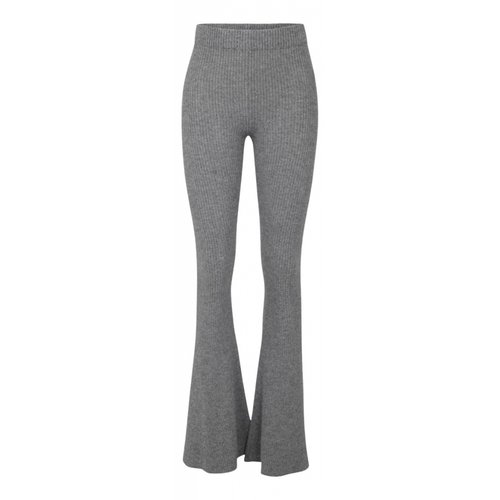 Pre-owned Alanui Wool Trousers In Grey