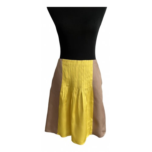 Pre-owned Jucca Mid-length Skirt In Yellow