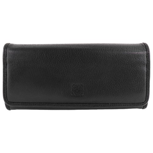 Pre-owned Loewe Leather Wallet In Black