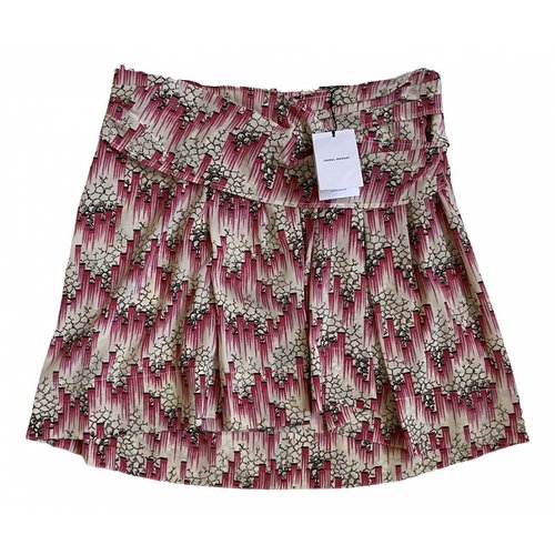 Pre-owned Isabel Marant Silk Mini Skirt In Pink