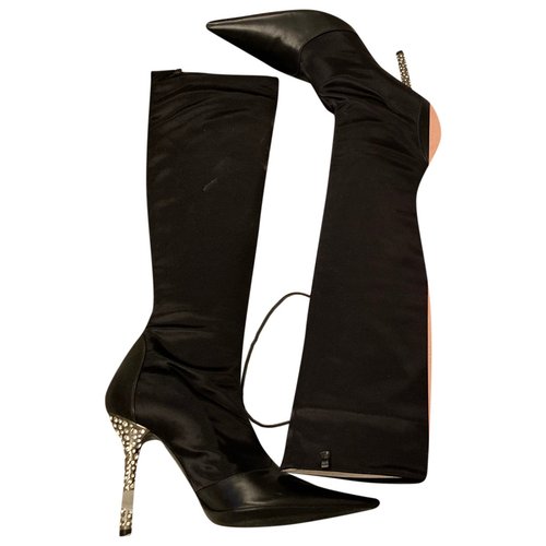 Pre-owned Les Tropeziennes Leather Boots In Black