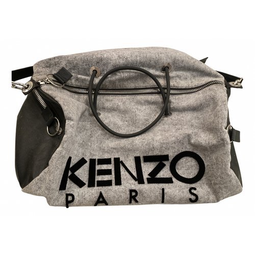 Pre-owned Kenzo Handbag In Grey