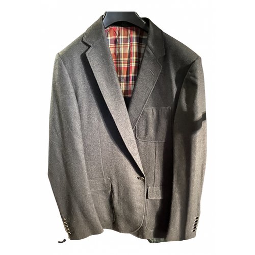 Pre-owned Gucci Silk Jacket In Grey