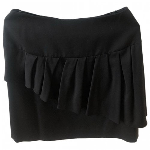 Pre-owned The Kooples Mini Skirt In Black