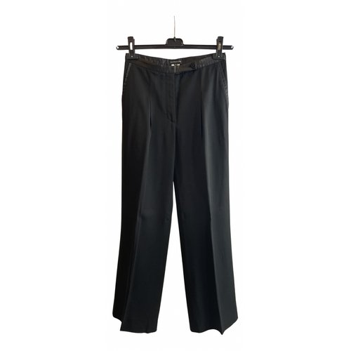 Pre-owned Borbonese Trousers In Black
