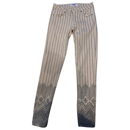 Pre-owned Paige Trousers In Multicolour