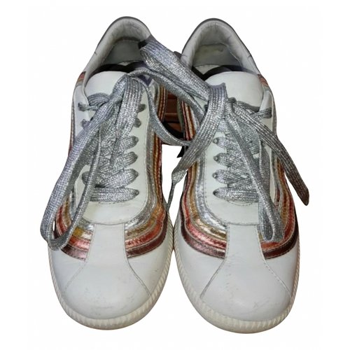 Pre-owned Zimmermann Leather Trainers In White