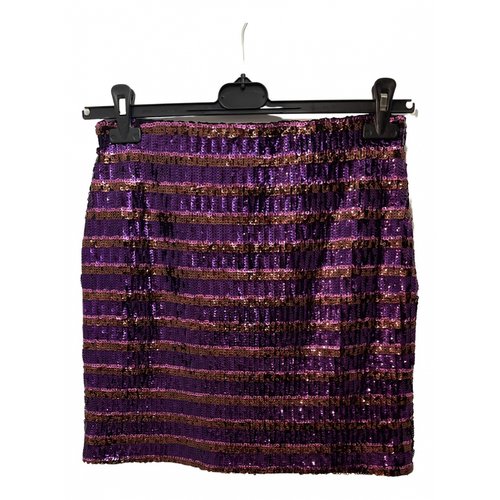 Pre-owned Aniye By Glitter Mini Skirt In Purple