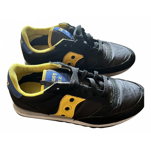 Pre-owned Saucony Cloth Trainers In Black