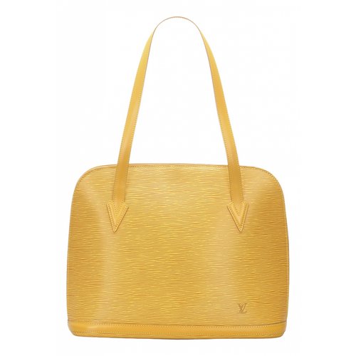Pre-owned Louis Vuitton Leather Handbag In Yellow