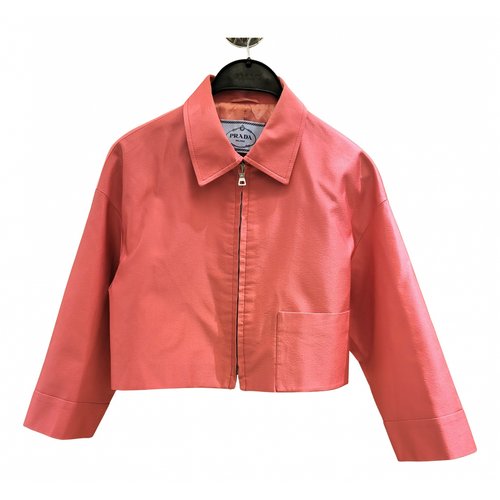 Pre-owned Prada Wool Jacket In Pink