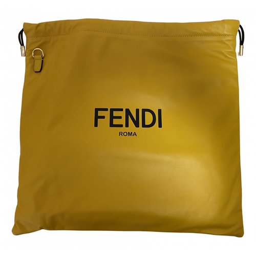 Pre-owned Fendi Leather Bag In Yellow