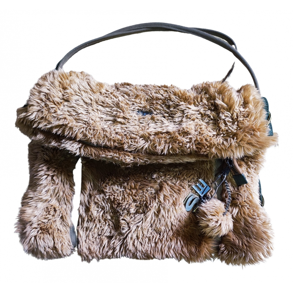 Pre-owned Diesel Faux Fur Handbag In 