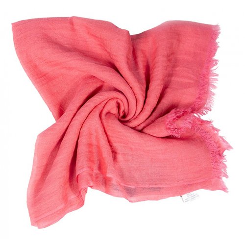 Pre-owned Kiton Linen Scarf In Pink