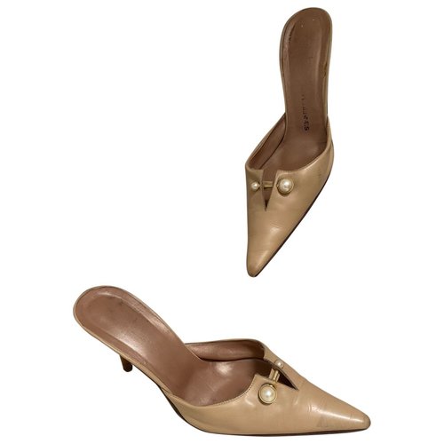 Pre-owned Les Tropeziennes Leather Heels In Beige