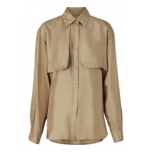 Pre-owned Burberry Silk Blouse In Gold