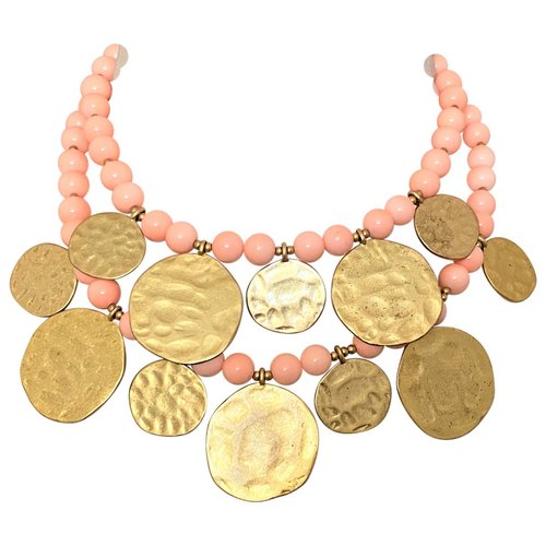Pre-owned Kenneth Jay Lane Necklace In Pink