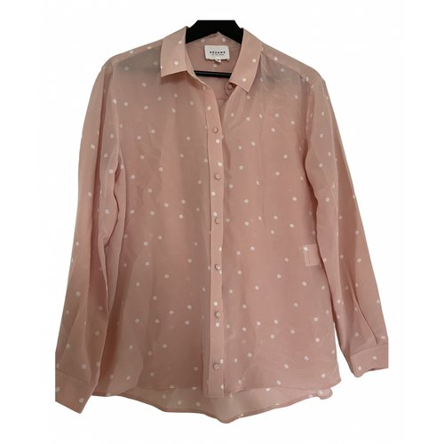 Pre-owned Sézane Silk Blouse In Pink