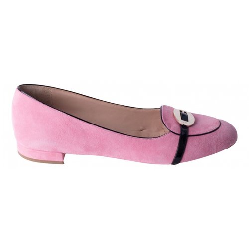 Pre-owned Emporio Armani Flats In Pink