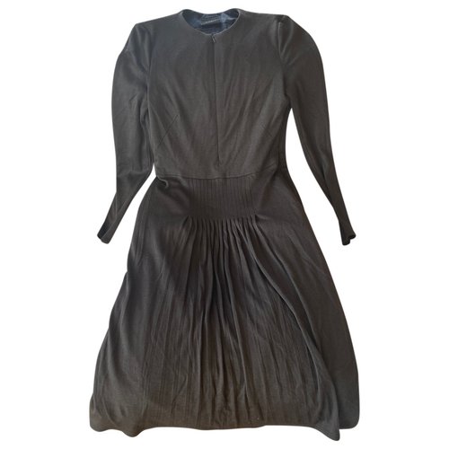 Pre-owned Akris Cashmere Mid-length Dress In Anthracite