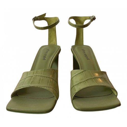 Pre-owned Jeffrey Campbell Leather Sandals In Green