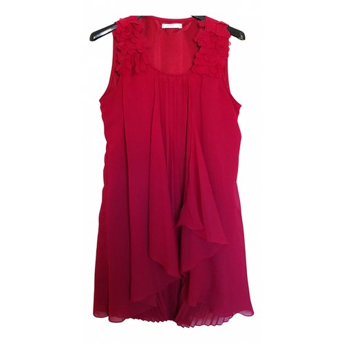 Pre-owned Poems Roma Mini Dress In Red