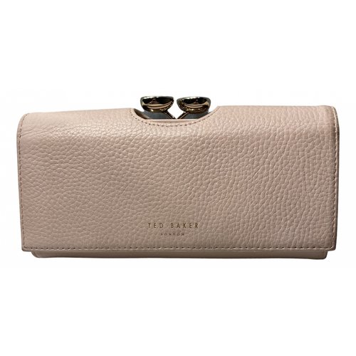 Pre-owned Ted Baker Leather Wallet In Pink