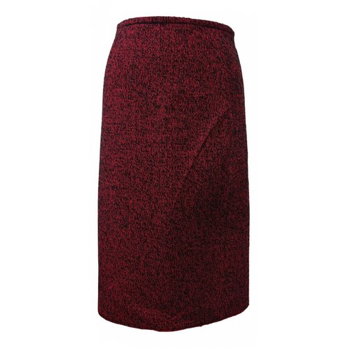 Pre-owned N°21 Mid-length Skirt In Burgundy