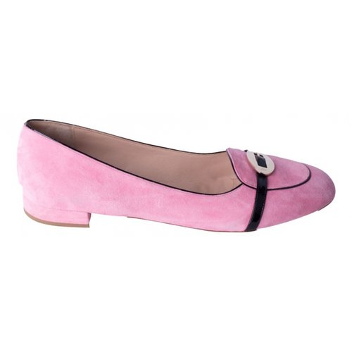 Pre-owned Emporio Armani Flats In Pink