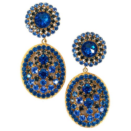 Pre-owned Nina Ricci Earrings In Blue