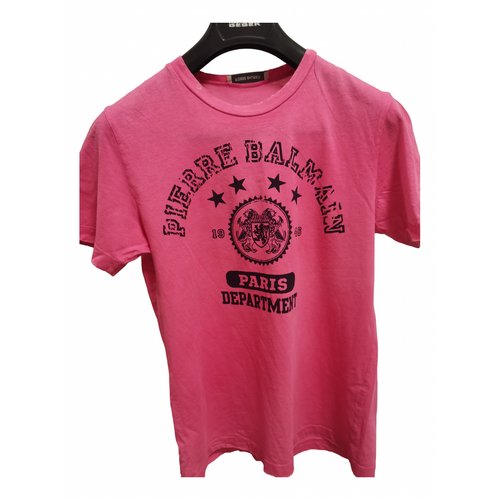 Pre-owned Pierre Balmain T-shirt In Pink