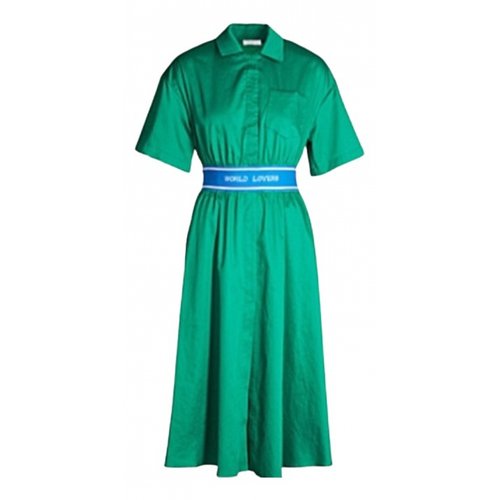 Pre-owned Sandro Dress In Green