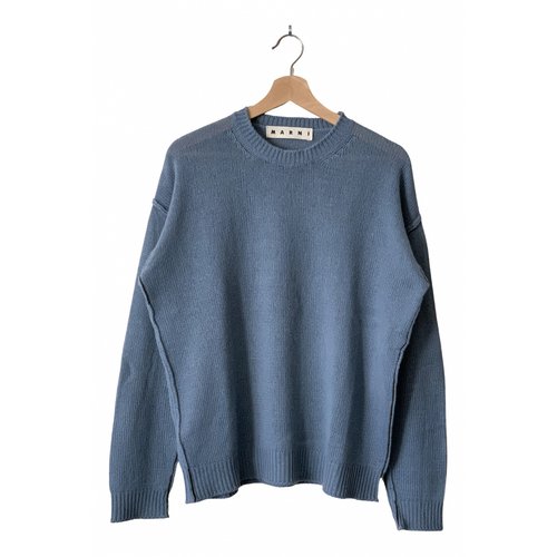 Pre-owned Marni Cashmere Pull In Blue