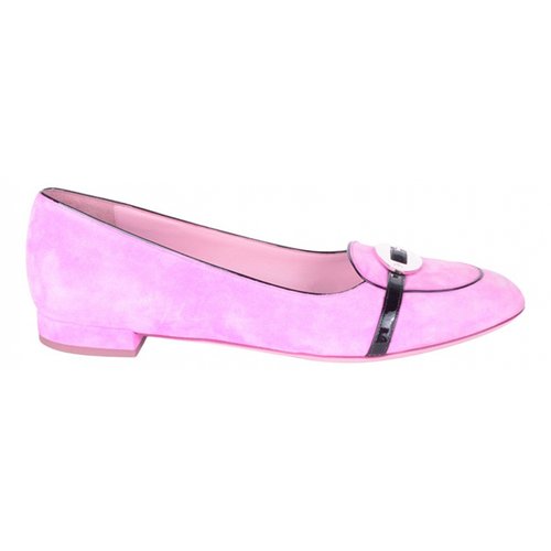 Pre-owned Emporio Armani Ballet Flats In Pink