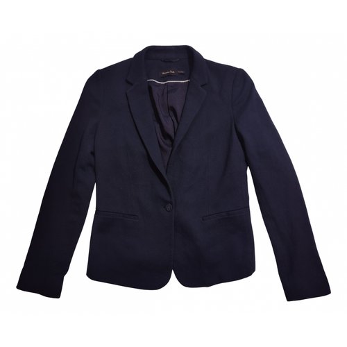 Pre-owned Massimo Dutti Blazer In Navy