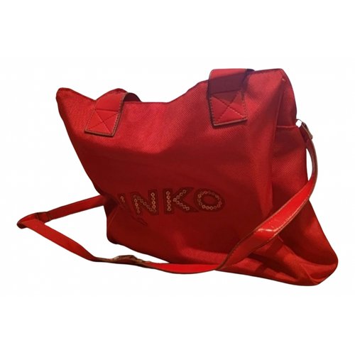 Pre-owned Pinko Cloth Handbag In Red