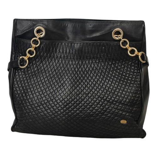 Pre-owned Bally Leather Handbag In Black