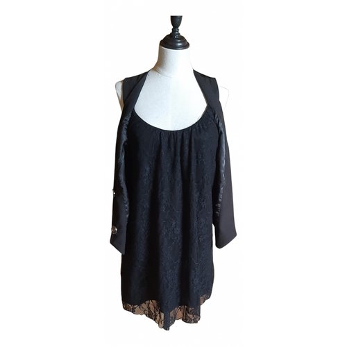 Pre-owned Replay Lace Mid-length Dress In Black
